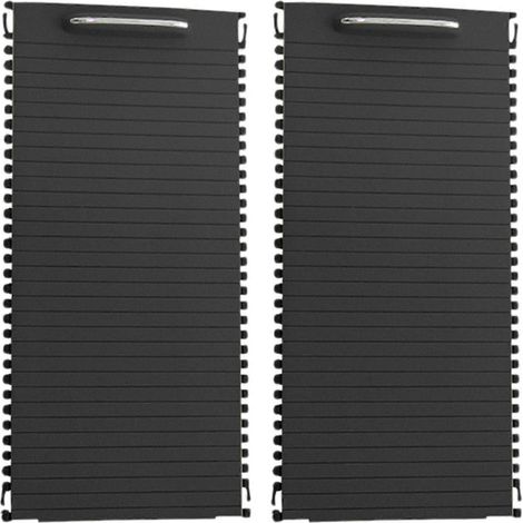 Lot de 2 stores enrouleurs pour console centrale intérieure de voiture Mercedes Classe C/E W204 S204 W212 S212 A20468076079051 Noir (1/5)