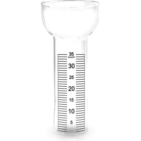 Verre De Remplacement pour Pluviomètre Motif Grenouille, Souris, Corbeau, etc. avec Échelle jusqu'à 35mm/m²