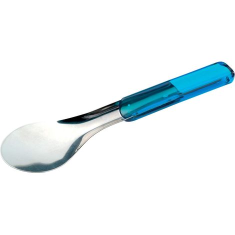 PIAZZA Spatola per Gelato - in Acciaio Inox e Plastica - 25 cm, Azzurro (1/2)