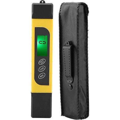 3-in-1-Digital-Wasserqualitätstester mit LCD-Display und TDS-Reinheitsmesser (0–99 °C)