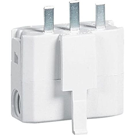 Fiche DCL 6A 250V Pour Connecter Un Luminaire Sur Socle DCL, Connexion À Vis, Avec Serre-Câbles, Affleurant Le Couvercle De La Boîte (1/2)