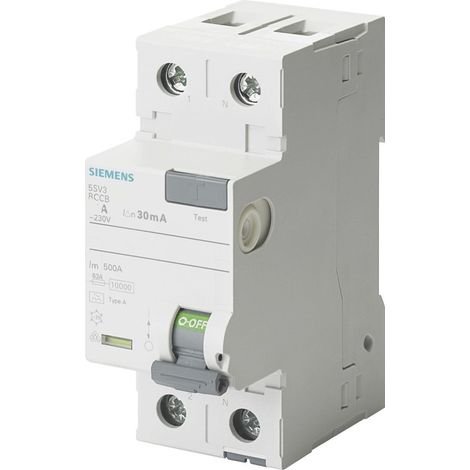 Siemens blocco differenziale 2p 40a 30ma tipo ac 5sm2323-0