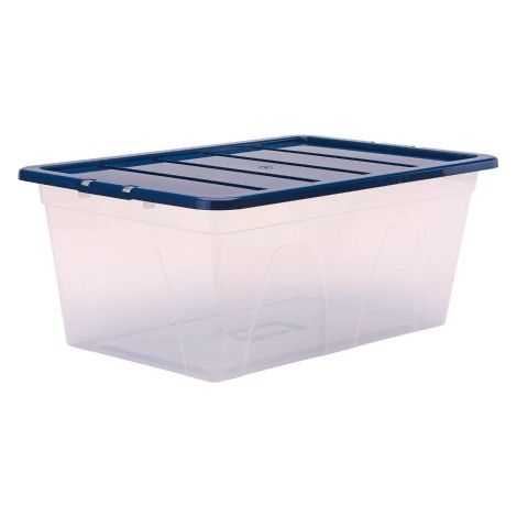 Boîte de rangement plastique emboîtable Fellowes 38 L - Lot de 5 (1/5)