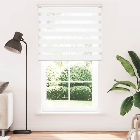Store vénitien Zebra 120,9 x 230 cm, largeur du tissu 116,7 cm, blanc (1/5)