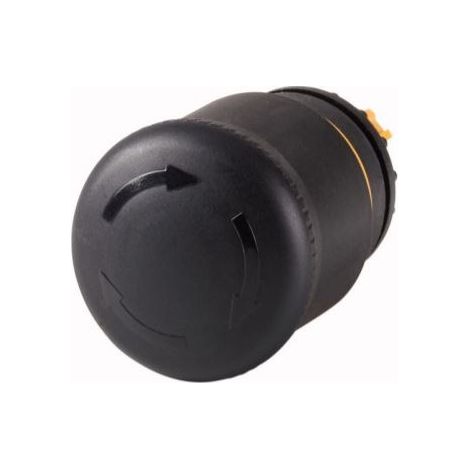 Pulsador de seguridad accionamiento por rotación M22S-PVT negro 22mm IP67