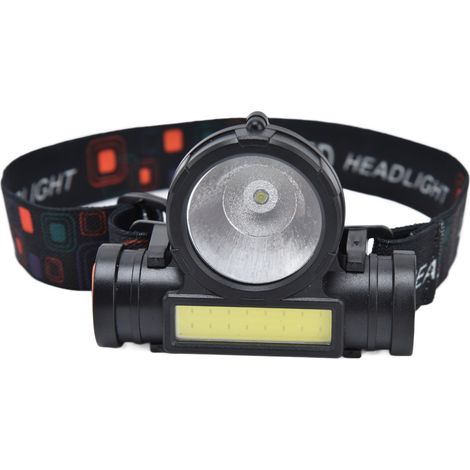 Wiederaufladbare COB-LED-Stirnlampe per USB, wasserdicht, verstellbar und vielseitig einsetzbar, ideal für Camping, Jagd und Angeln (1/5)