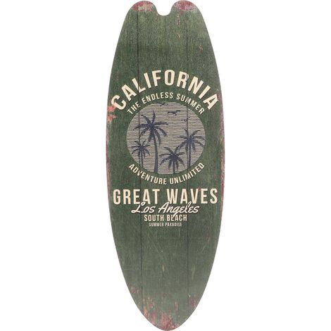 Surfbrett-Wanddekoration, Surfbrett-Schild aus Holz, Holzschild-Ornament, Surfbrett-Dekoration-45x16cm (1/3)