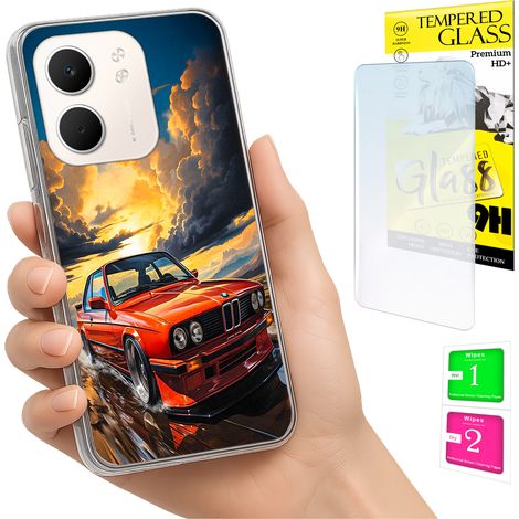 Funda para Oppo A5X Photo con tapa trasera y cristal 9H (1/5)