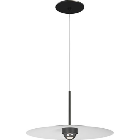 Suspension encastrée Beneito & Faure Hat 8W 83º 2700K Noir Mat - Lampe suspendue LED professionnelle d'intérieur à lumière chaude