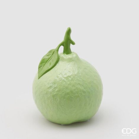 EDG Enzo De Gasperi Lime Decoro con Foglia H 19 D 14 Green Verde
