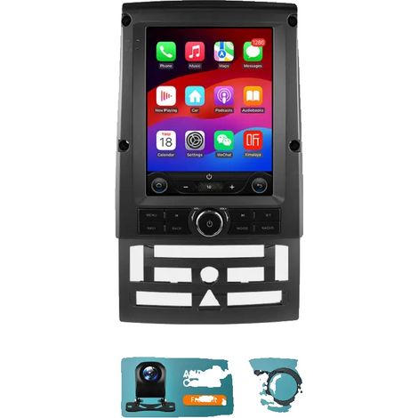 Carplay, Fonctionnalité Multimédia, Système de Navigation, compatible avec Peugeot 407 SW 2004 - 2011 407 Coupe, P2CP AHDC6 (1/2)