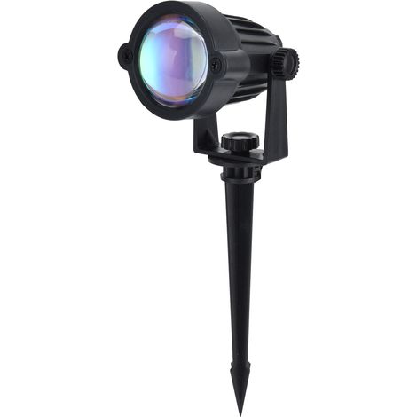 Projecteur LED étanche à LED, alimenté par USB, pour jardin et cour extérieure, couleur rouge coucher de soleil (1/5)