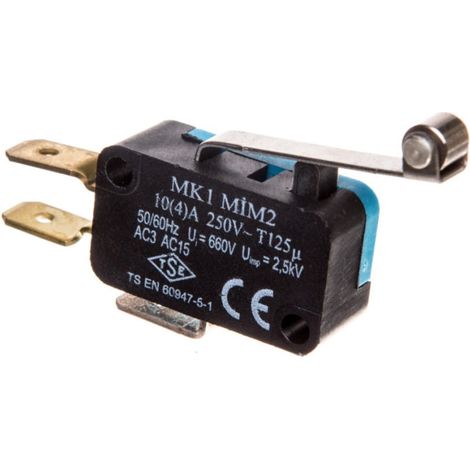 Miniatur-Endschalter, 1W1, langer Hebel mit Metallrolle, T0-MK1MIM2