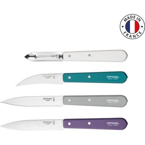 Opinel Set Essentiels Art Déco 4 farbige Messer (1/3)
