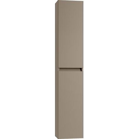 Armoire haute Kora 2.0 2 portes laqué brun sable mat 300x1600x270mm