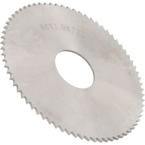 Lame de scie circulaire HSS à 72 dents, plaquette de fraisage, disque de coupe 80 x 1,5 mm (1/5)