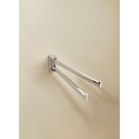 COSMIC Bathlifea porte-serviette de salle de bain barre de serviette chrome murale seulement vissé (60CM) (1/3)