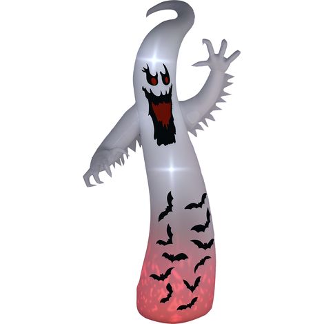 Outsunny 11.8FT Halloween Inflatable Spooky Ghost, Blow Up Garden Decoration (1/5)