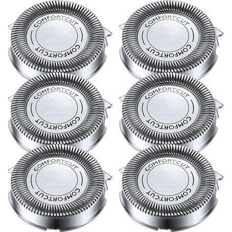 Moon Replacement Shaver Heads SH30/50/52 Compatible with Philips 1000, 2000, 3000, 5000 Series Electric Shavers and Models AT8xx/AT7xx/PT8xx/PT7xx with Pointed Blade, Non-Original (6 p (1/5)