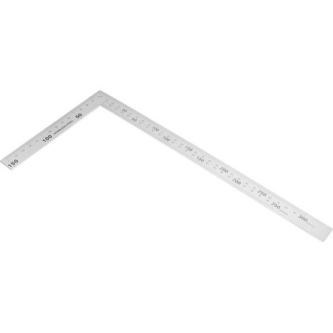 Équerre de mesure à angle droit 90° en acier inoxydable 300 x 150 mm (01) (1/5)