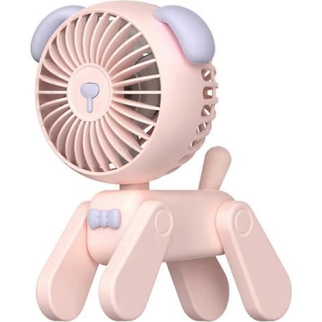 Mini ventilateurs de bureau portables pour animaux de compagnie, 500 mAh, trois vitesses, multicolores, alimentés par USB, trois vitesses, flexibles et réglables, rechargeables. (1/4)