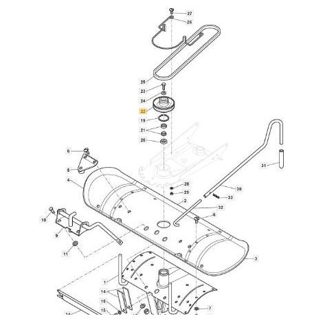 ORIGINAL STIGA RIEMENSCHEIBE – 118890189/0