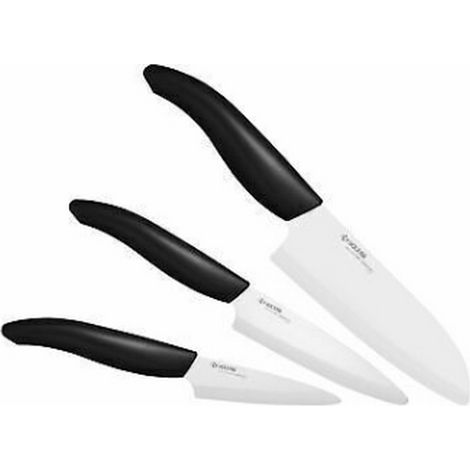 Set de 3 couteaux céramique noir - Kyocera - FK-3PC-BK
