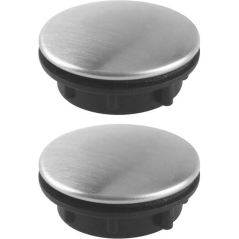 2 Pièces Cache-trou de Robinet D'évier en Acier, Diamètre 31-40mm (1/5)
