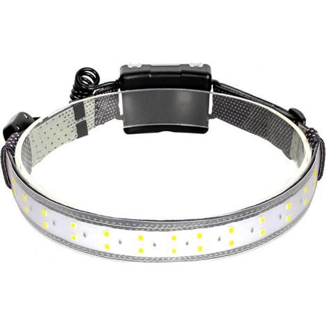 Lampe frontale LED, 350 lumens, étanche à large faisceau avec bandeau 3 modes pour extérieur, course à pied, randonnée (1/4)