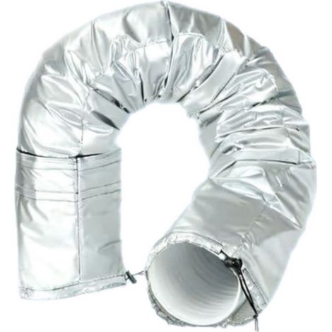 Manchon Isolant pour Tuyau de Climatisation Portable – Tissu Oxford Réfléchissant la Chaleur avec Feuille d’Aluminium – Efficacité Énergétique – Pour La Plupart des Appareils à Domicile, Bureau, Campi (1/5)
