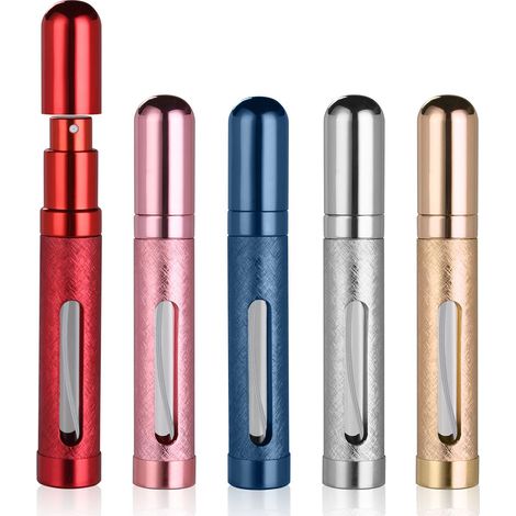 Atomiseur Parfum - 12 ml - Rechargeable - Portable - Pour Voyage Avion - Lot de 5 (1/5)