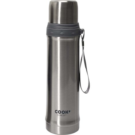 Bouteille de transport isotherme 50 cl Planet Gris (1/4)