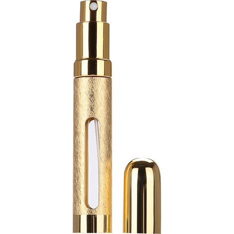 Flacon vaporisateur de parfum vide en verre de 12 ml, rechargeable, pour les occasions spéciales (or). (1/5)