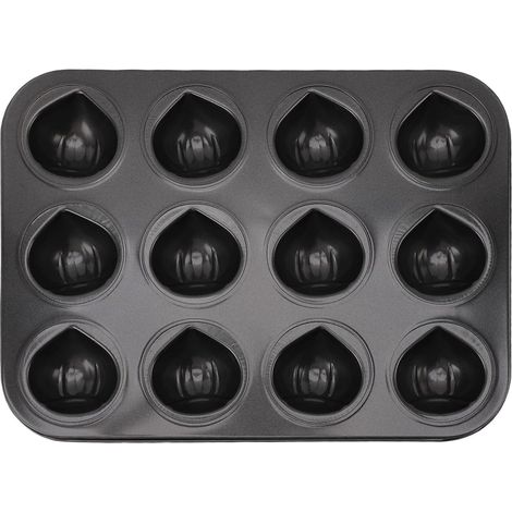 Moule à gâteau à muffins forme châtaigne à 12 trous, ustensiles cuisson antiadhésifs multifonctionnels moule à muffins moule à cupcakes machine à chocolat pour puddings et desserts,Parent,- (1/5)