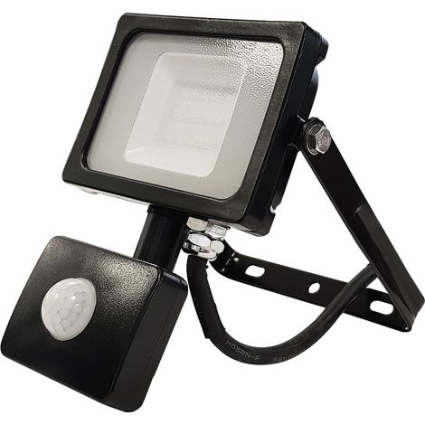 Projecteur extérieur extraplat LED - 10W - Détecteur - IP65 - FRANELEC SPOTLEDEP10DET (1/2)