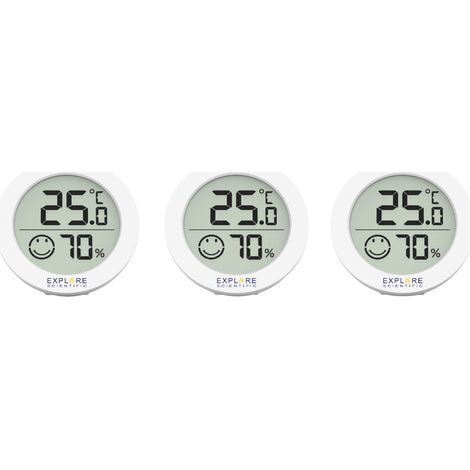 Explore Scientific Thermo-/Hygrometer Weiß (3er Set) (1/5)