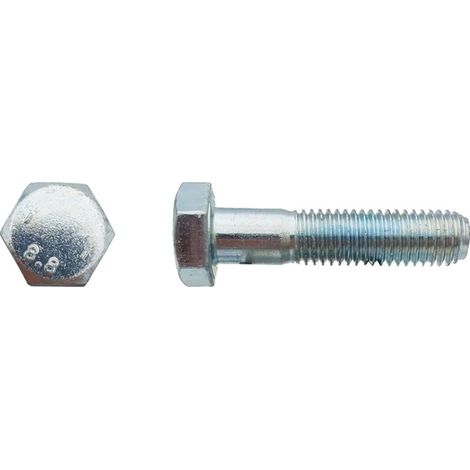 Vis tête hexagonale filetage partiel ISO 4014 classe 8,8 - 6 x 40 mm zingué CR3 200HBS ou bichromaté - BIVI