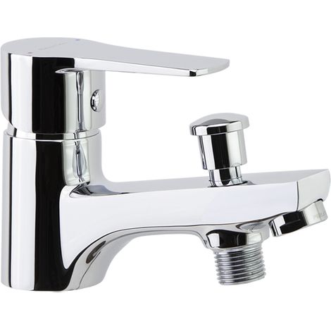 Mitigeur de baignoire monotrou chromé – Débit 12-16 l/min douche, 20 l/min bain – Cartouche céramique Ø35 mm – Pression 1-5 bar – Ramon Soler (1/2)