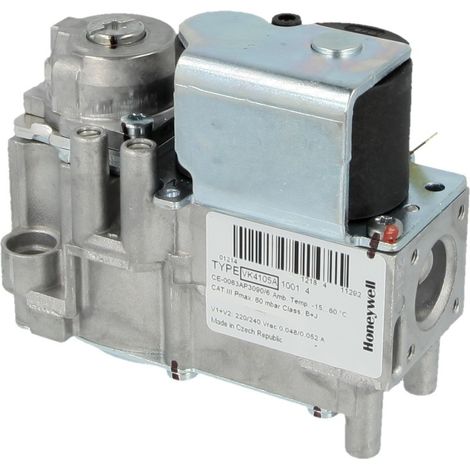 Honeywell – Bloc gaz avec vanne CVI – Tension 220-240V AC – Ouverture rapide – Régulateur 2...37 mbar pour systèmes de chauffage - VK4105A1001