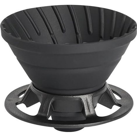 Filtro de café de silicona plegable, ideal para acampar, viajar, la oficina y el hogar. Cafetera portátil y reutilizable.