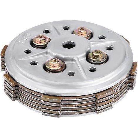 Embrayage de moto, plateaux de pression d'embrayage en métal, ensemble plateau de pression d'embrayage pour moto YBR125 YBR 125 (1/4)