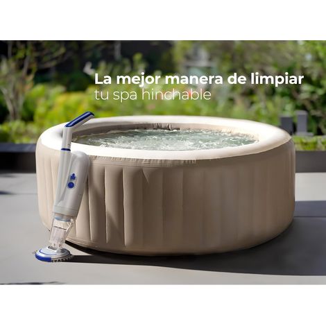 GRE - Limpiador de fondo a batería para spas y piscinas elevadas - Equipado con un filtro de cartucho (1/5)
