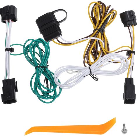 Kit Connecteur Faisceau Remorque Pour Wrangler 98-06 1pc Couleur Noir, Matériau Plastique Métal, Longueur 136 Cm, 4 Broches, Connecte Feux Arrière Frein Clignotants (1/5)