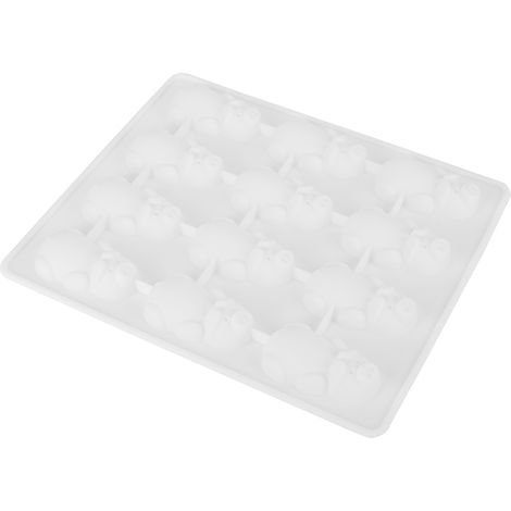 Moule à gâteau en silicone comestible, plaque de cuisson pour biscuits et muffins maison, blanc (1/5)