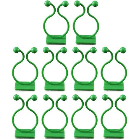 Pinces pour plantes grimpantes, en ABS, colle haute viscosité, outil de fixation pour plantes grimpantes d'intérieur et d'extérieur, lot de 10 (1/3)