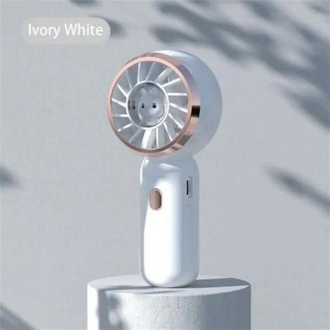 Ventilateur Portable - Batterie Intégrée 5000 mAh - 3 Vitesses Réglables - Moteur À Courant Continu Sans Balai - Pales 5 Ailettes - 113 g - Extérieur
