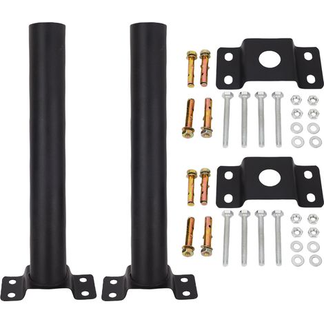 Support de montage sur poteau lumineux en acier allié, Angle réglable, support de montage multifonctionnel pour éclairage solaire pour grange, 2 ensembles (1/5)