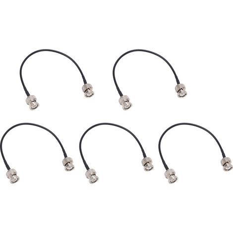 Câble coaxial d'alimentation TFL-RG58-18 50 Ω, connecteurs BNC mâle-mâle (lot de 5), connecteurs BNC-JJ Q9 (1/5)