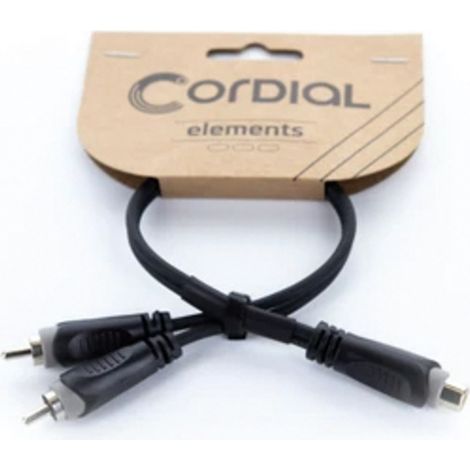 Cordial 14888 Klinke / Cinch Audio Y-Adapter [1x Cinch-Buchse - 2x Cinch-Stecker] 0.30 m Schwarz PVC (1/5)
