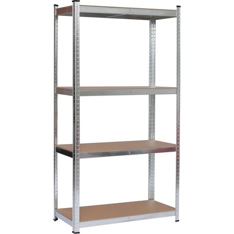 Scaffali 4 Ripiani 120x40 Metallo 600 kg Garage Scaffalatura Industriale Negozio (1/3)